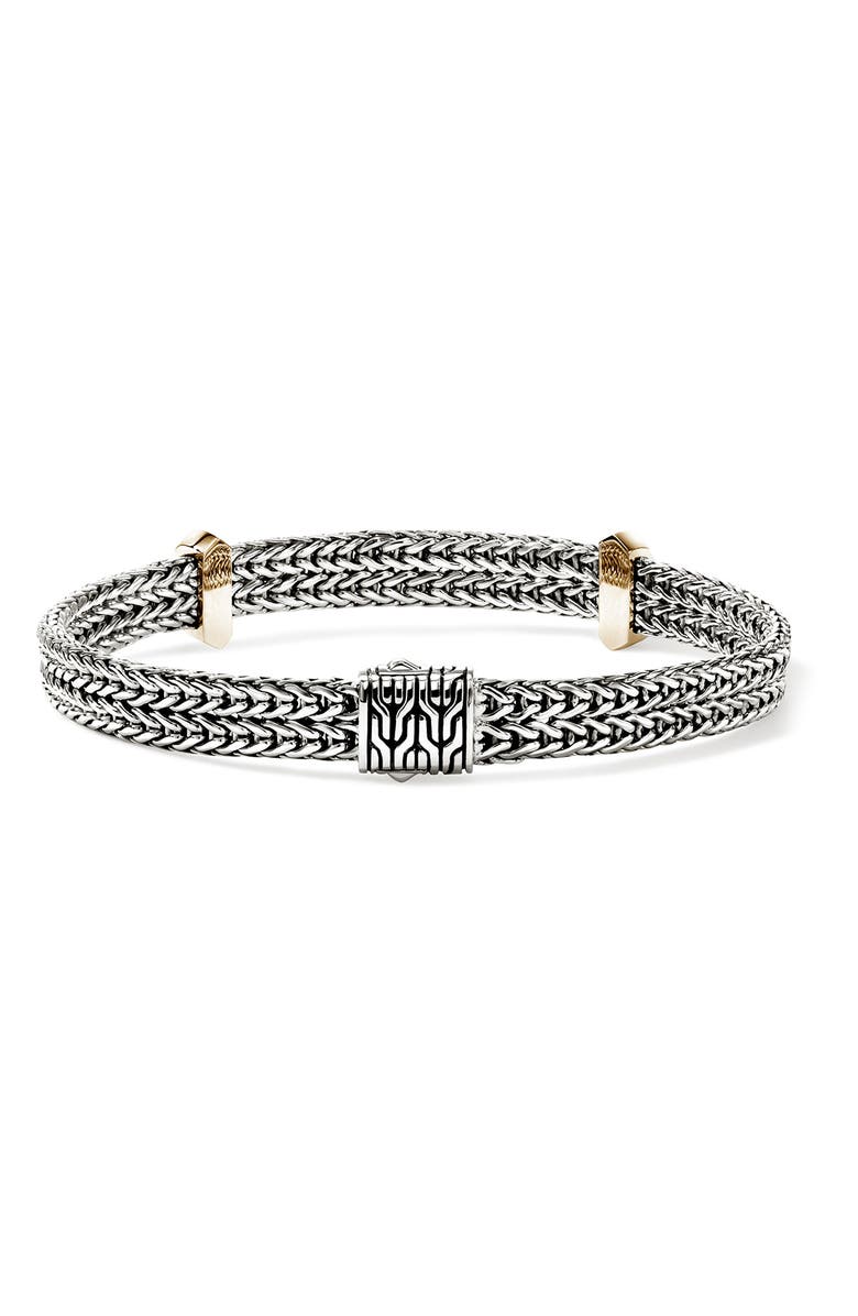 John Hardy Icon Link Station Bracelet, Alternate, color, Silver And Gold