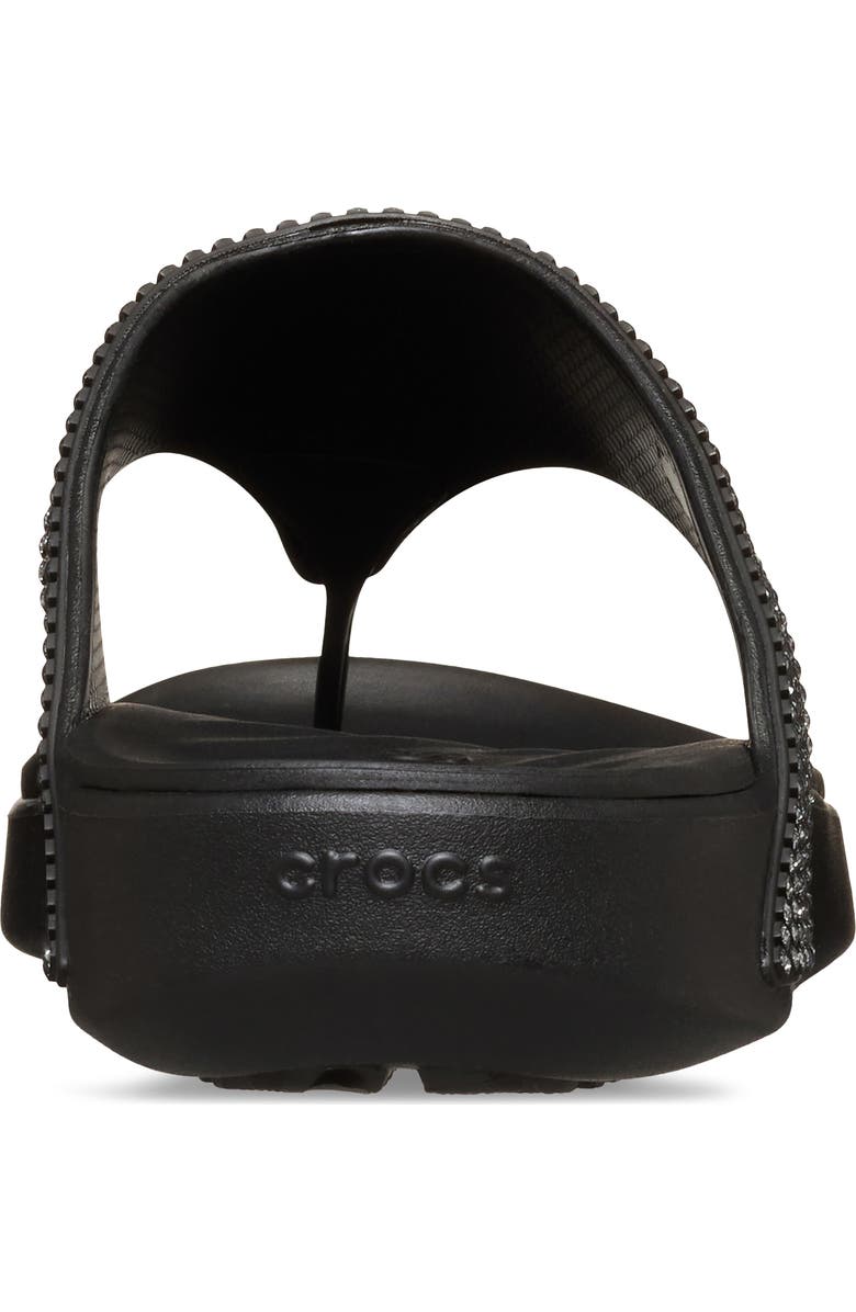CROCS Getaway Gems Flip Flop, Alternate, color, Black