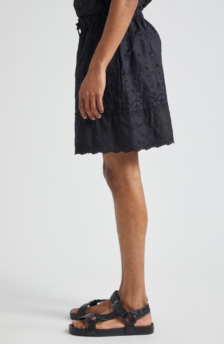 Simone Rocha To Have & to Hold Broderie Anglaise Cotton Shorts, Alternate, color, 