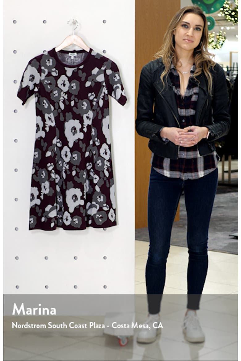 Floral Jacquard Fit & Flare Minidress video