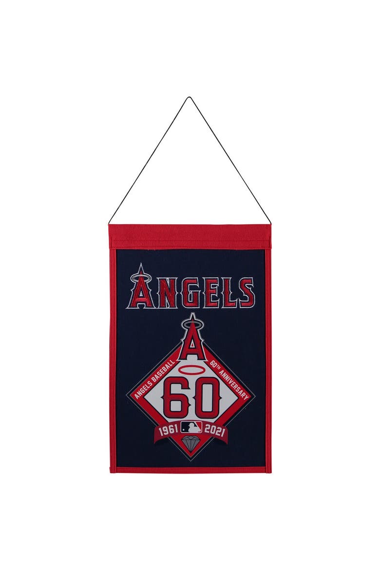 Los Angeles Angels 18'' x 12'' 60th Anniversary Champs Banner, Main, color, Red