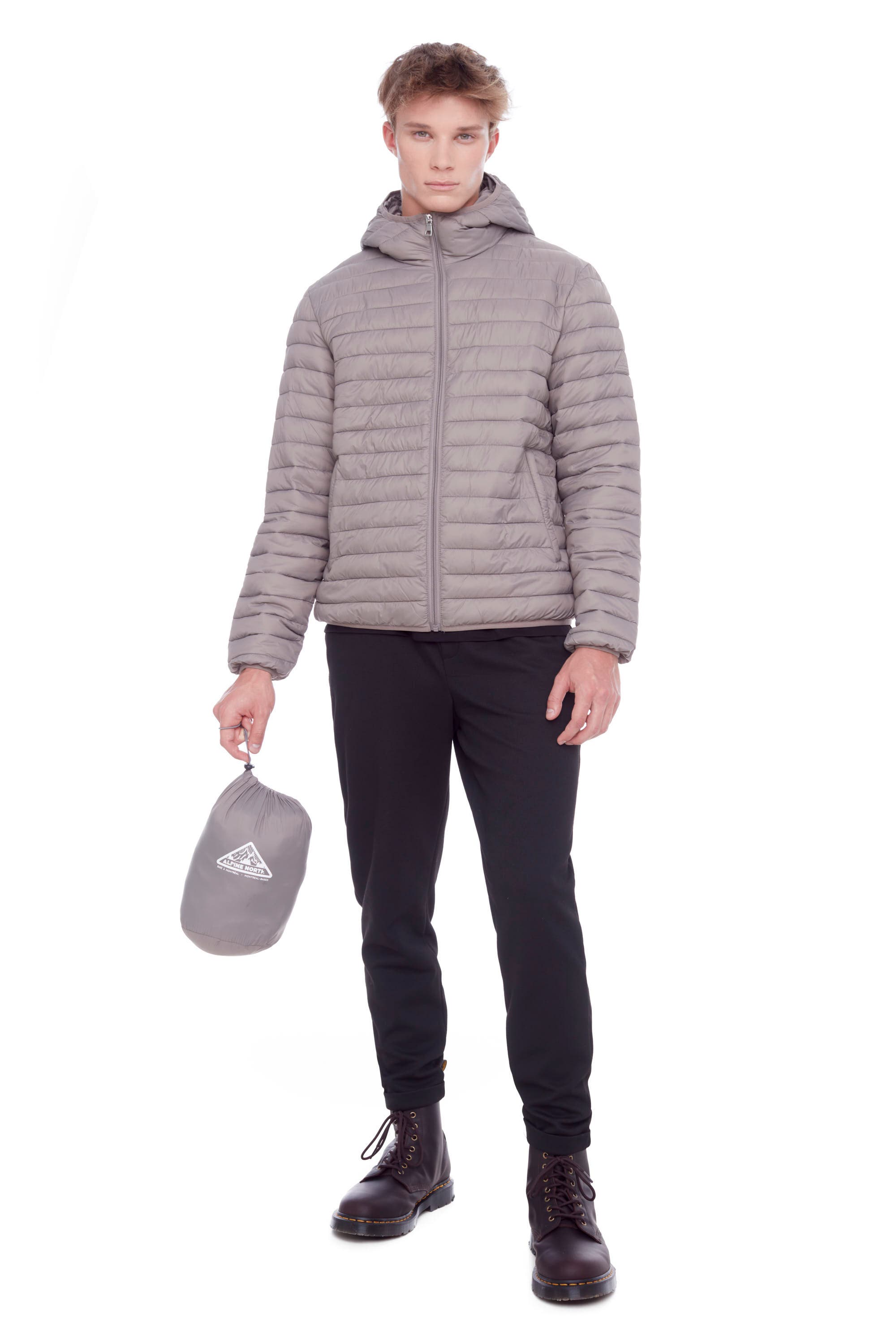 YOHO MEN'S - Vegan Down Lightweight Packable Puffer Jacket & Bag - image 4