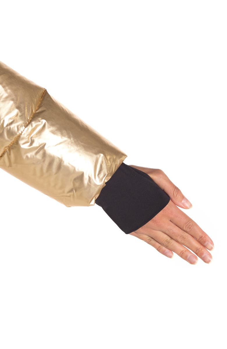 SAM. Zoe Metallic Down Puffer Jacket, Alternate, color,