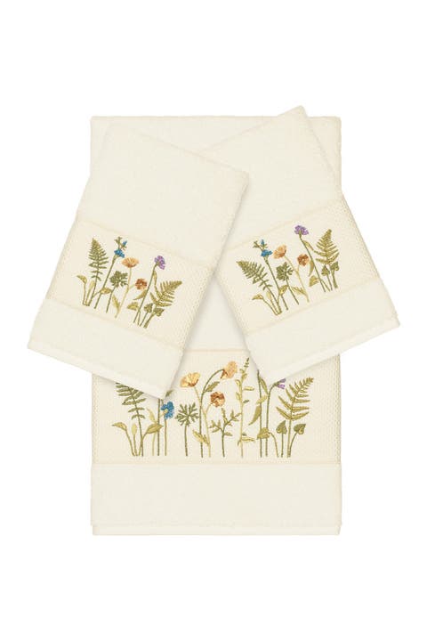 Serenity 3-Piece Embellished Towel Set - Cream