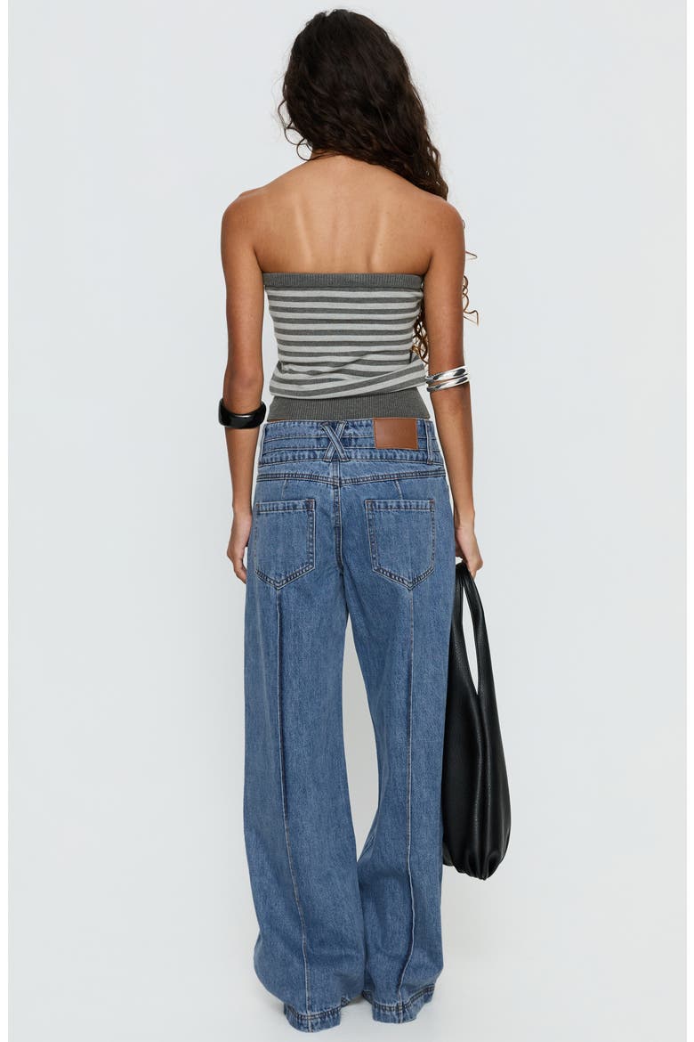 Hannalee Low Rise Wide Leg Jeans, Alternate, color, BLUE