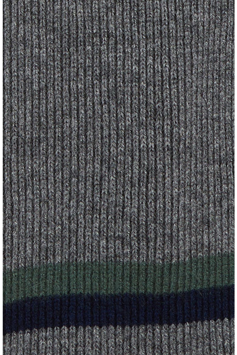 Tipped Wool and Cashmere Scarf, Alternate, color, GREY
