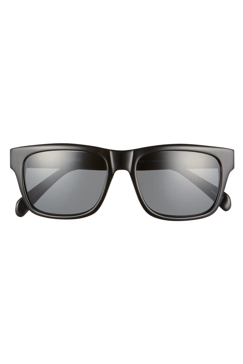 Wilshire 55mm Polarized Sunglasses, Alternate, color, BLACK/ GREY POLAR