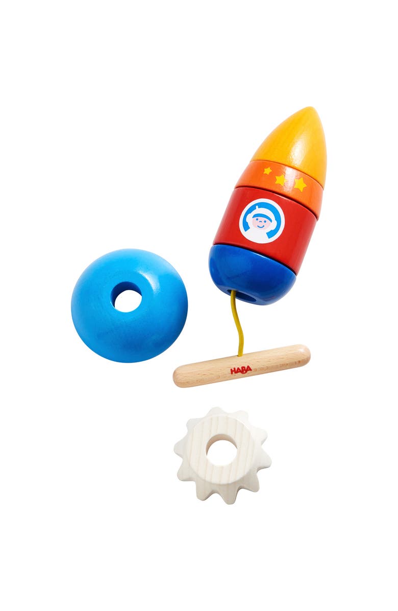HABA Threading Game Rocket Dexterity Toy for Ages 2+, Main, color,
