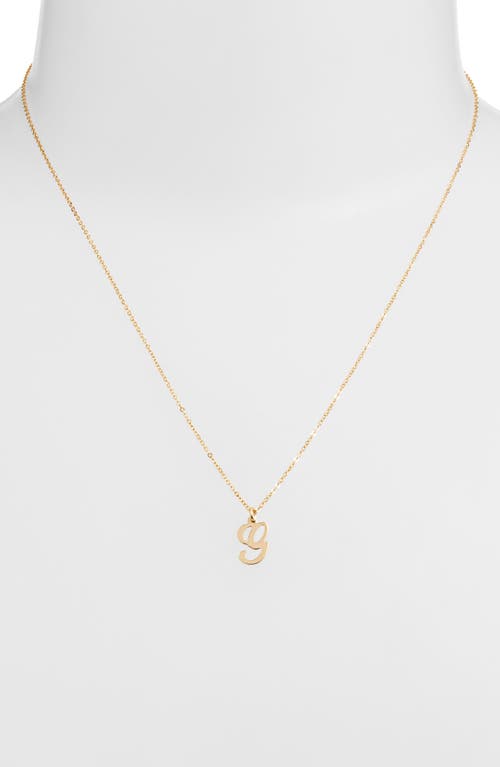 Set & Stones Gianna Initial Pendant Necklace In Gold/g
