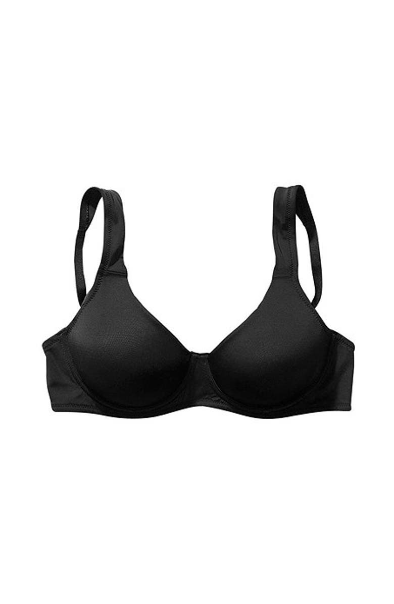 LASCANA Women's Unlined Underwire T-Shirt Bra, Alternate, color, Black