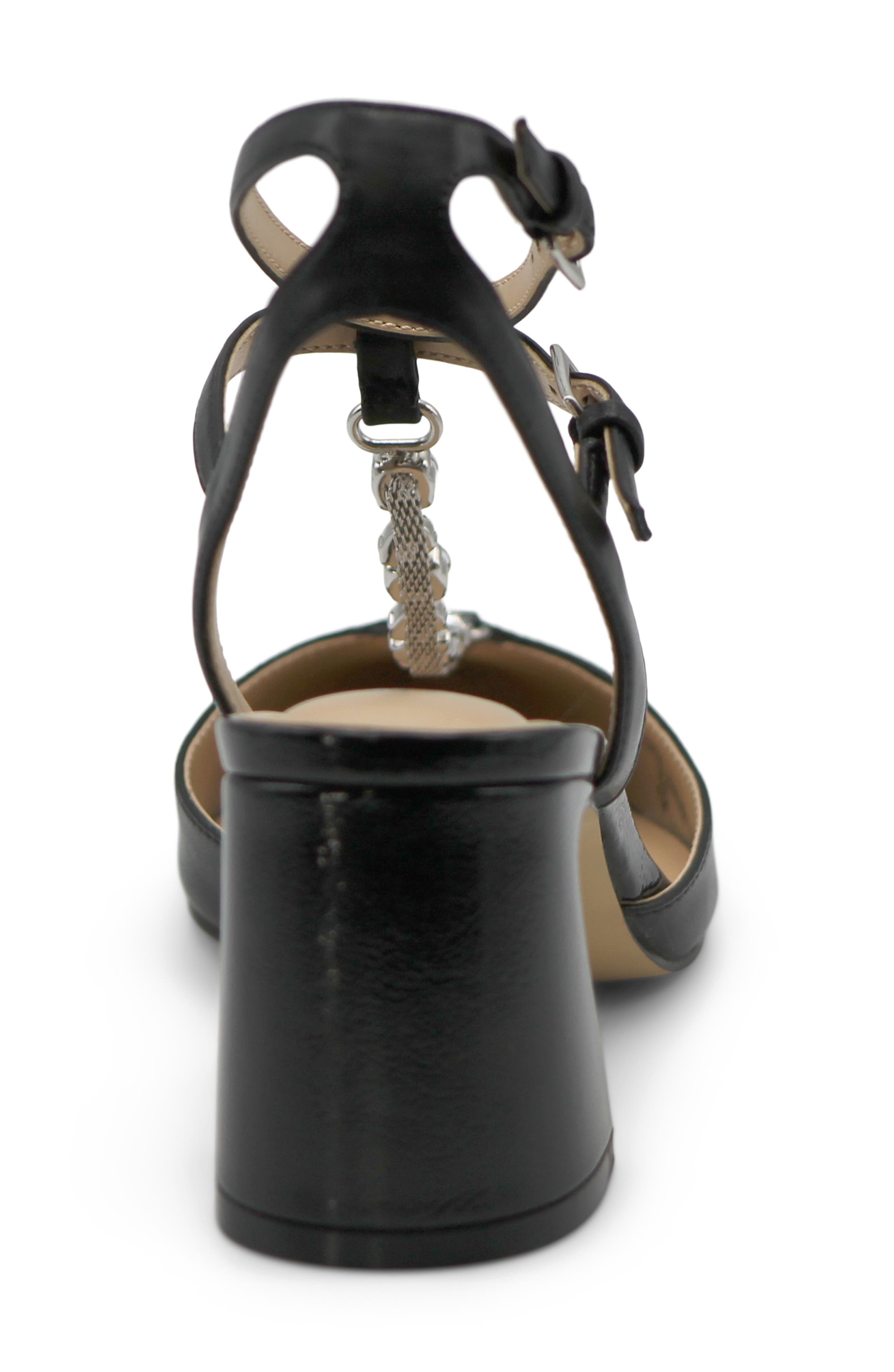 Charles by Charles David Aki Crystal T-Strap Pump, Alternate, color, Black