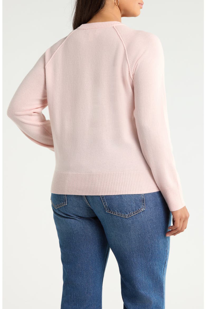 Heart Intarsia Wool & Cashmere Sweater, Alternate, color, PINK LAYERED HEART