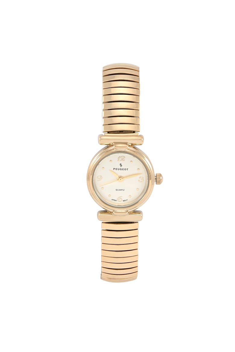 Easy Read Expansion Stretch Watch- 25MM, Main, color, Gold
