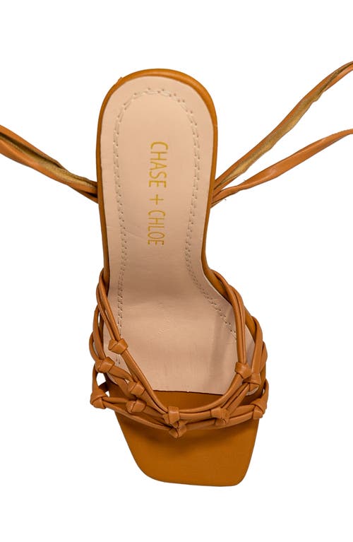 Chase & Chloe Chase And Chloe Lyria Ankle Wrap Sandal
