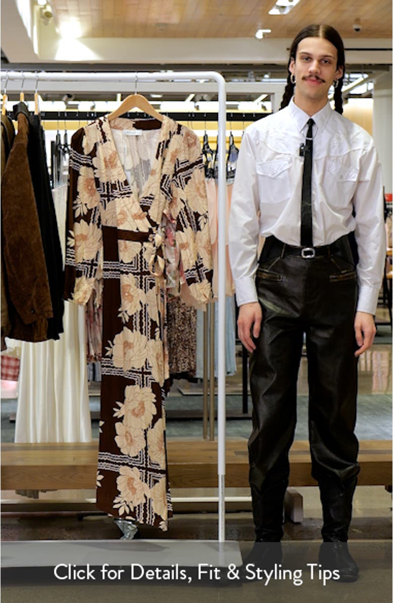 Safia Faux Wrap Midi Dress, sales video thumbnail