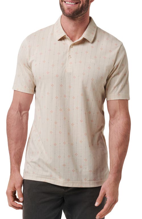 Travismathew Deco Floral Medallion Polo