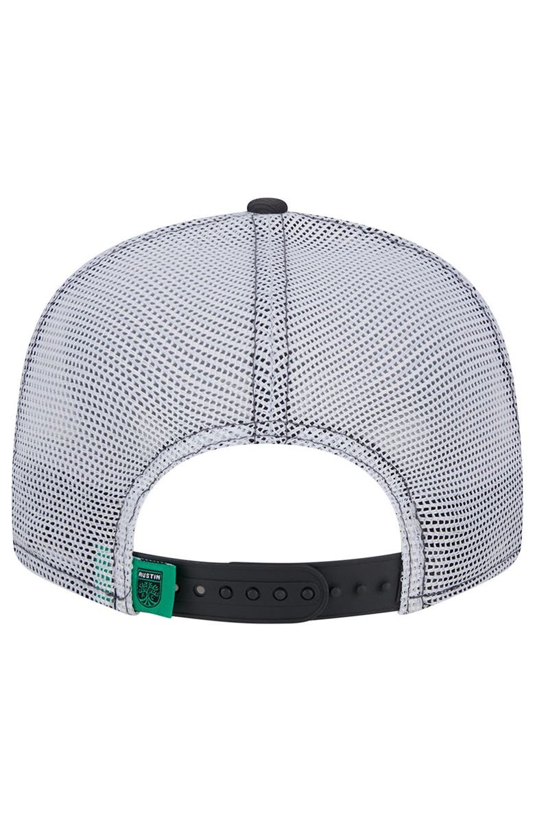 New Era Men's New Era Black/White Austin FC Outdoor Trucker 9FIFTY Snapback Hat, Alternate, color, 