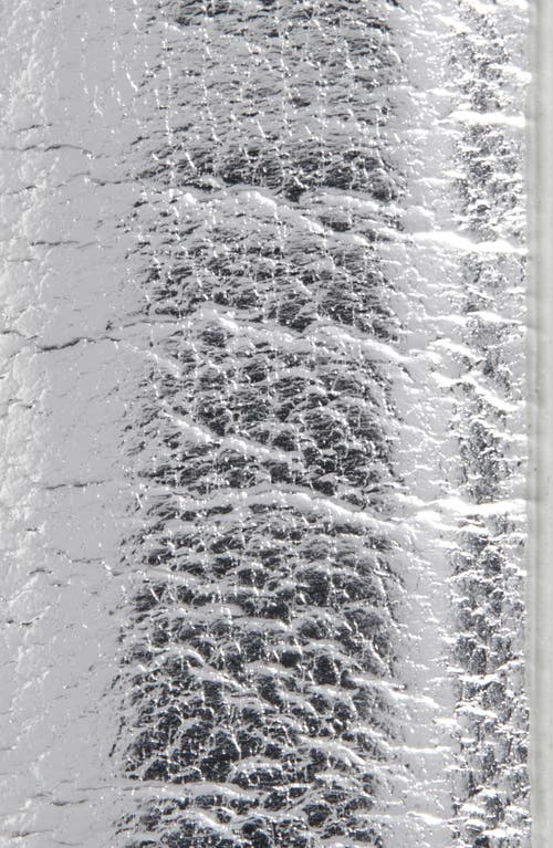 Nordstrom Rack Embellished Buckle Metallic Belt In Silver