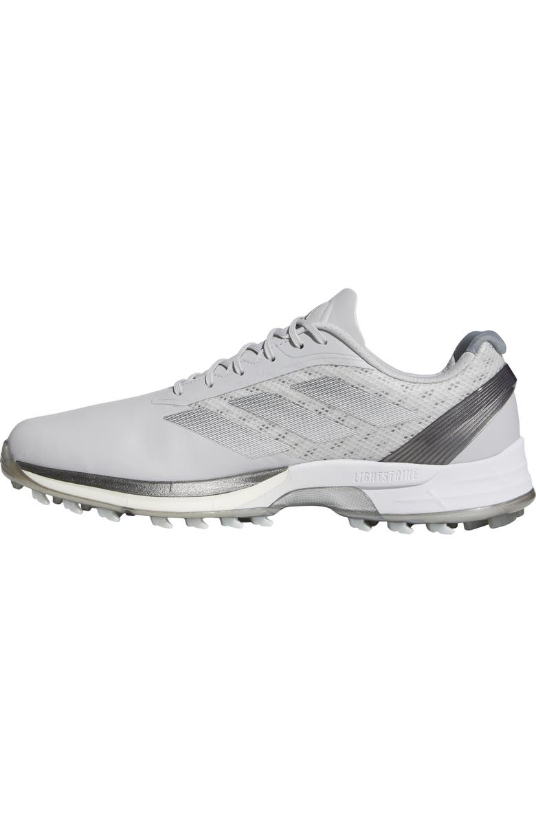 adidas Adizero ZG Waterproof Spikeless Golf Shoe, Alternate, color, Grey/ Iron/ Silver