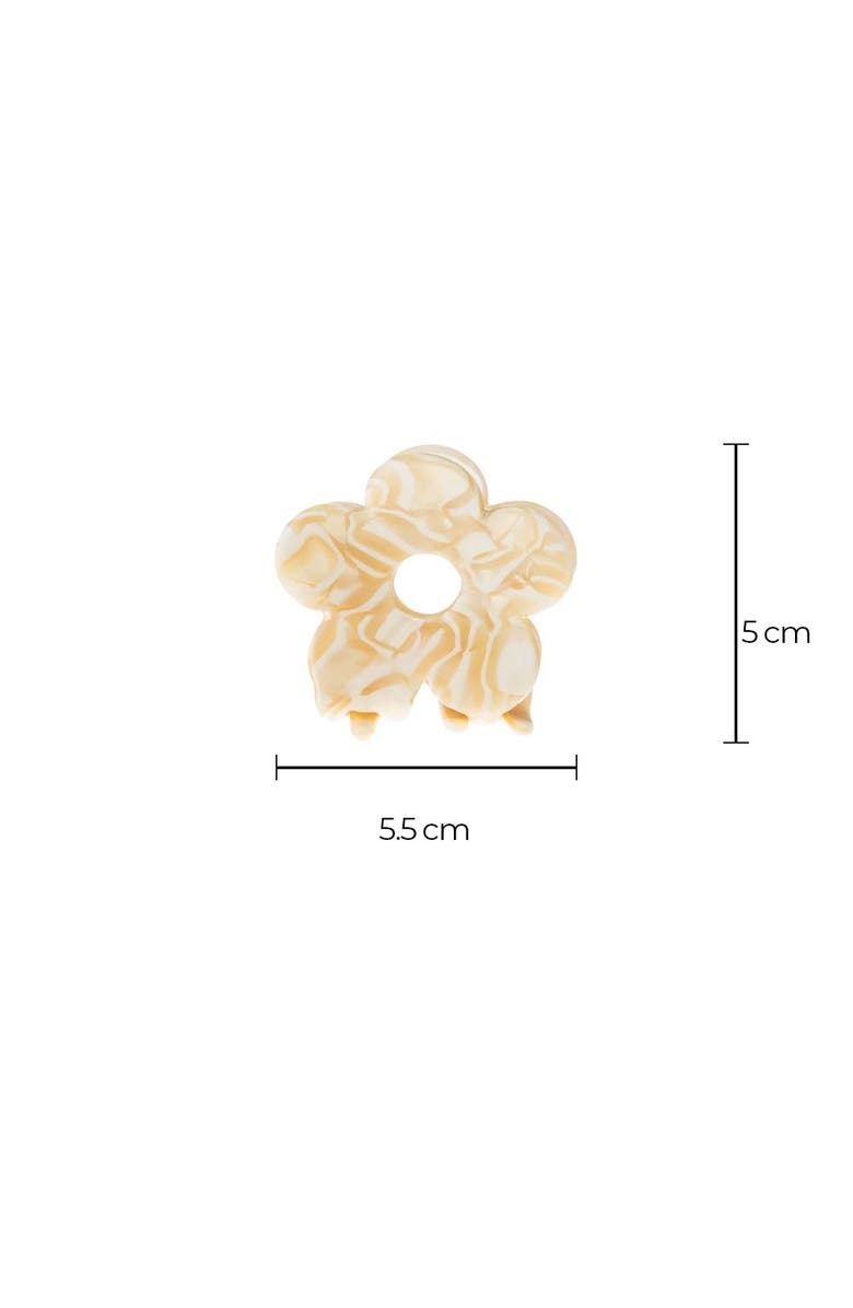 BY ADINA EDEN Small Flower Hair Claw Clip, Alternate, color, Beige