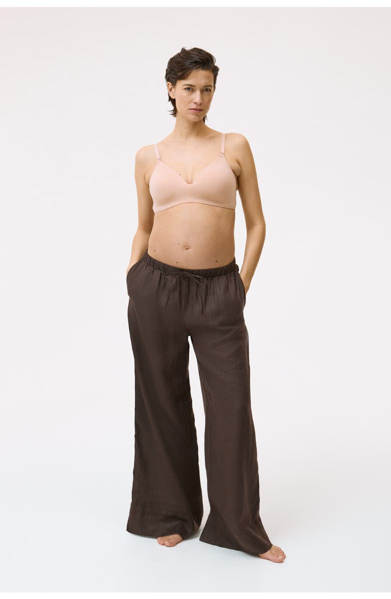 H&M Mama 2-pack Padded Non-wired Nursing Bras, Main, color, Beige/Black