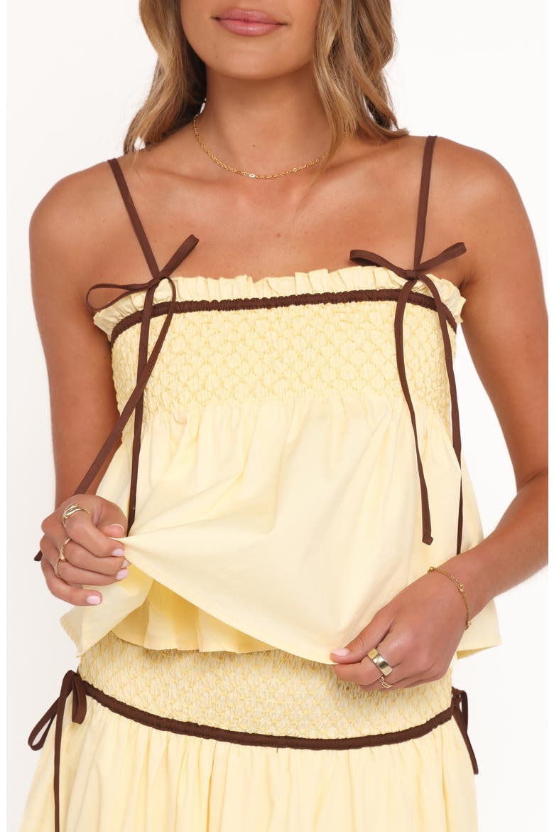 Mireille Babydoll Top, Alternate, color, LEMON