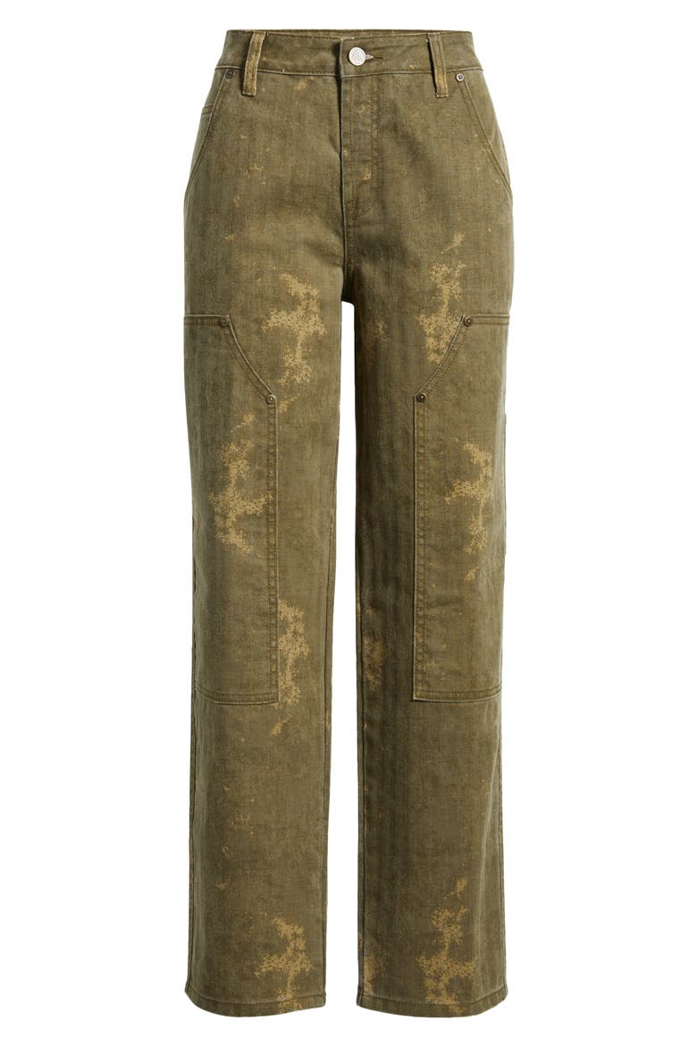 Straight Leg Carpenter Jeans, Alternate, color, OLIVE