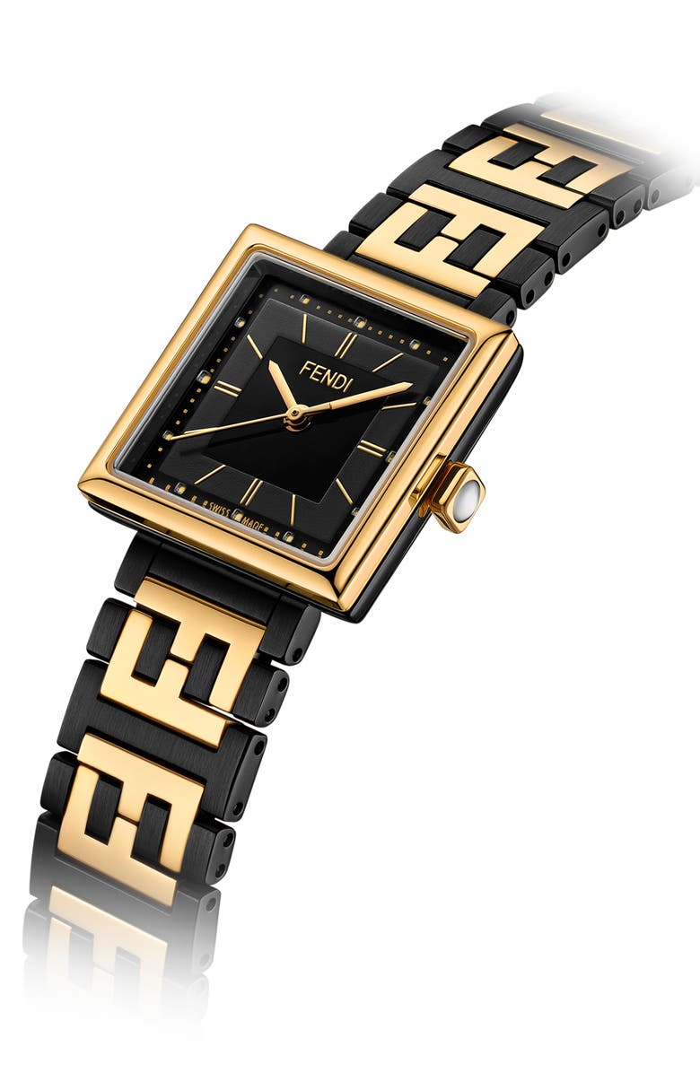 Fendi Forever Fendi Two-Tone Bracelet Watch, 23mm, Alternate, color, 