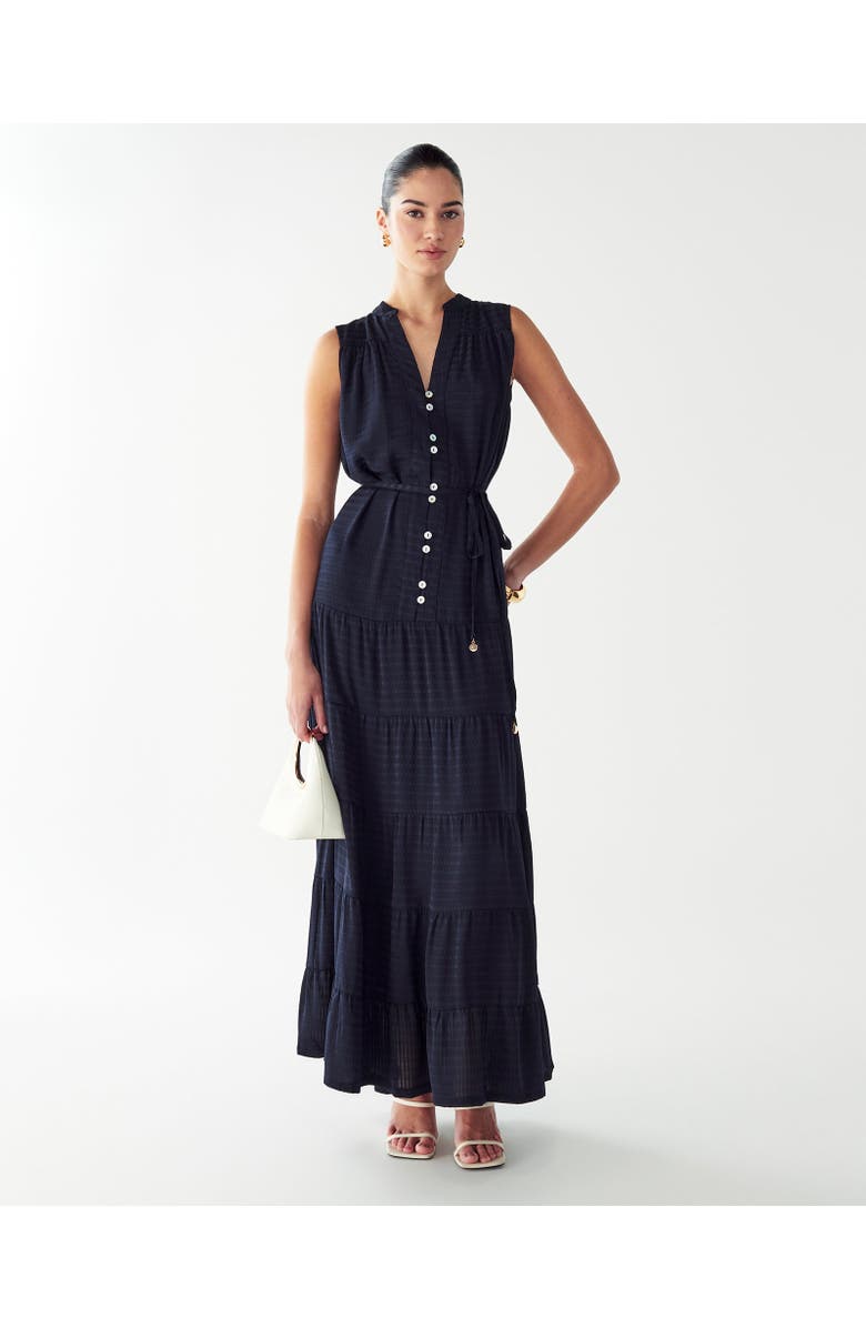 WILLA Nomie Maxi Dress, Main, color, Navy Blue