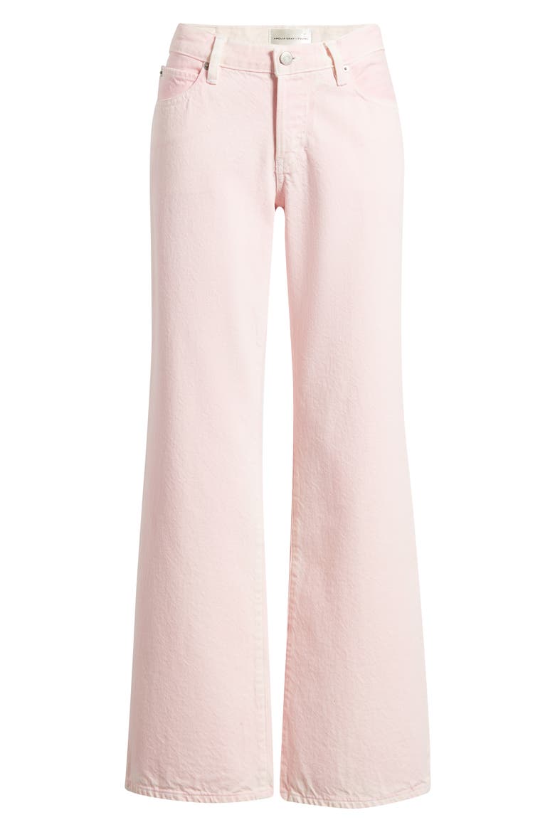 The Pixie Gray Low Rise Wide Leg Jeans, Alternate, color, COTTON CANDY