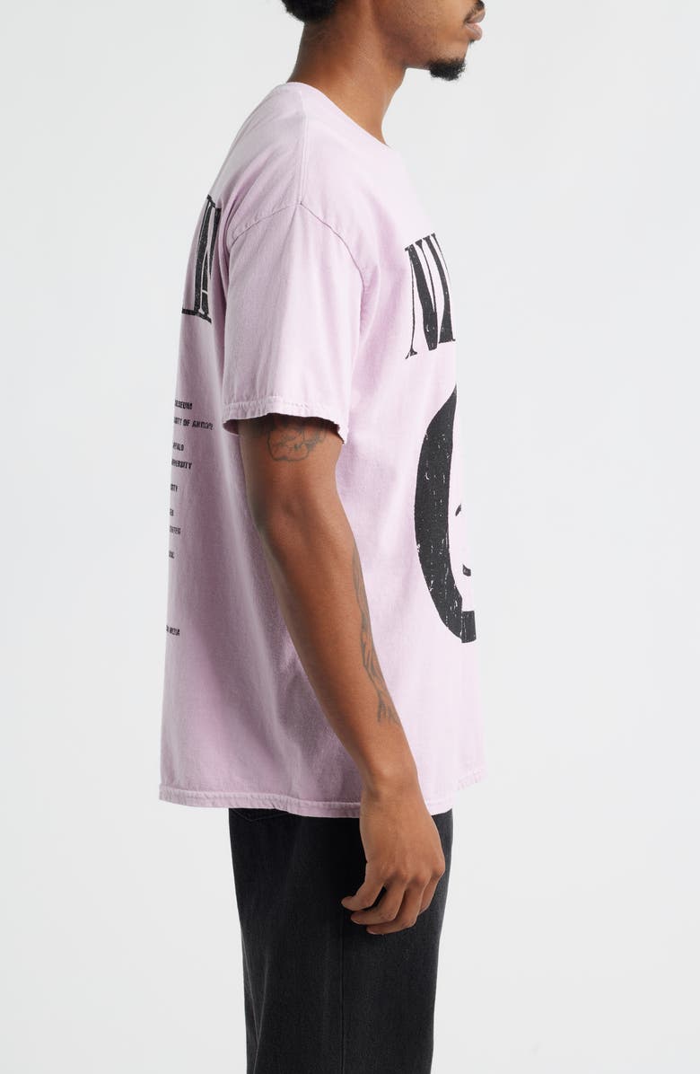 Merch Traffic Nirvana Smiley Live Graphic T-Shirt, Alternate, color, Pink Pigment Dye