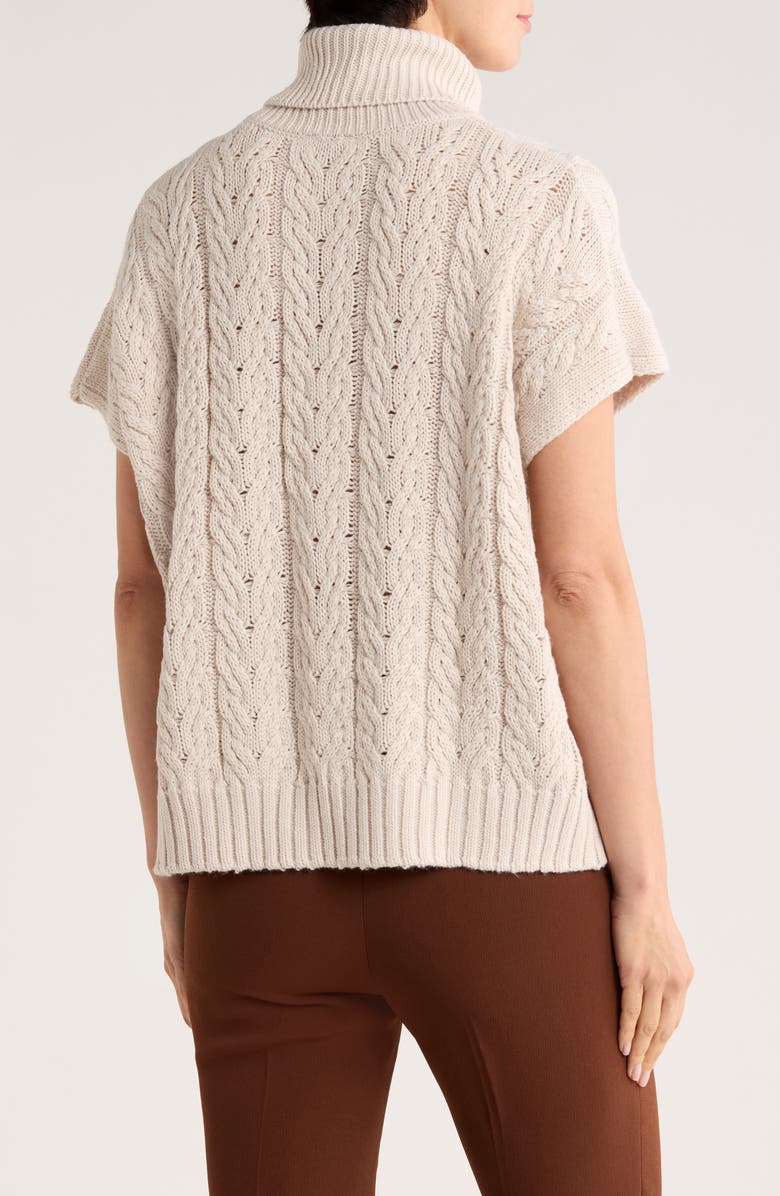 Splendid Sleeveless Turtleneck Sweater, Alternate, color, Oat