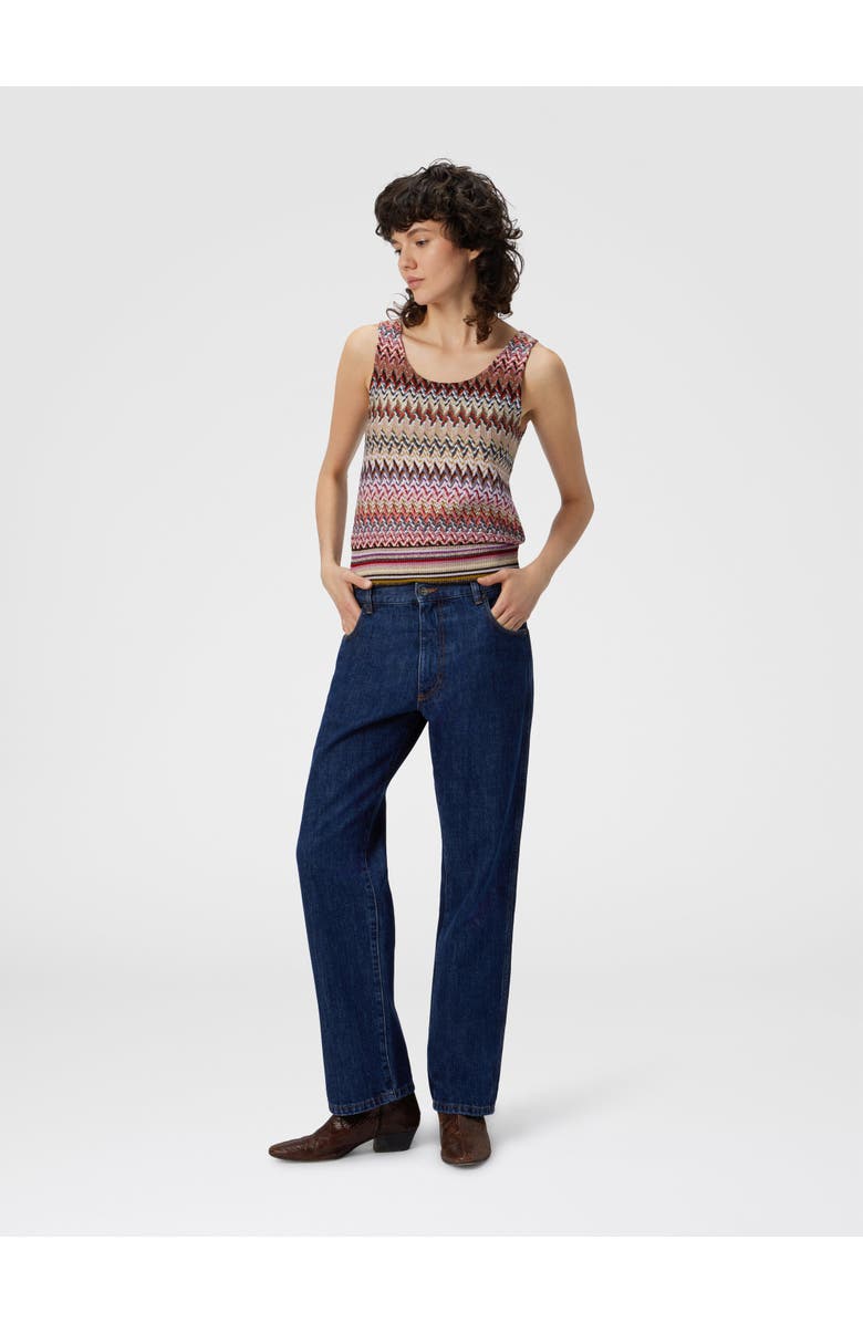 Missoni Five-pocket Mid-rise Denim Pants, Alternate, color, Blue