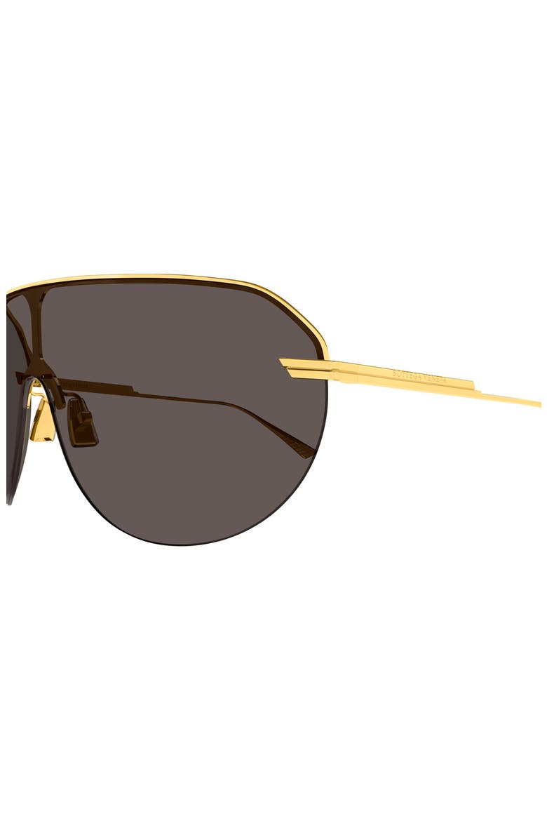 BV1478S Oversize 99mm Gradient Shield Sunglasses, Alternate, color, GOLD
