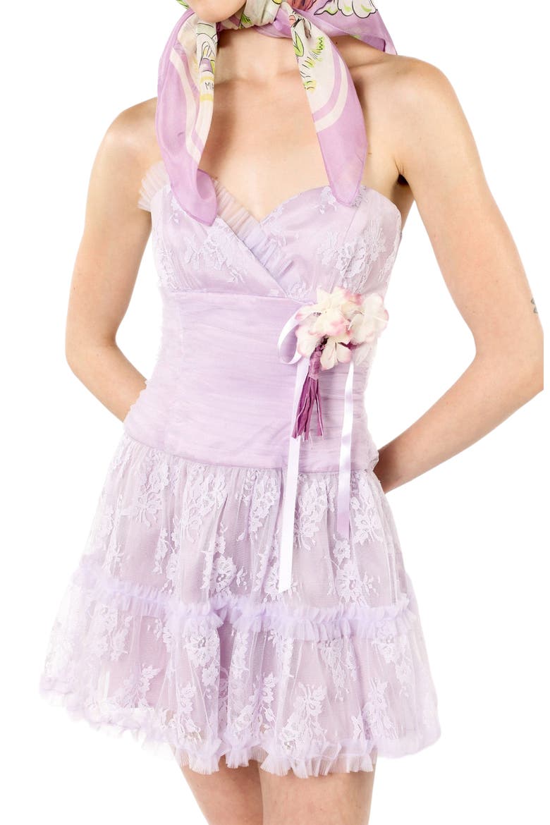 Party Girl Lace Dress, Alternate, color, Lavender