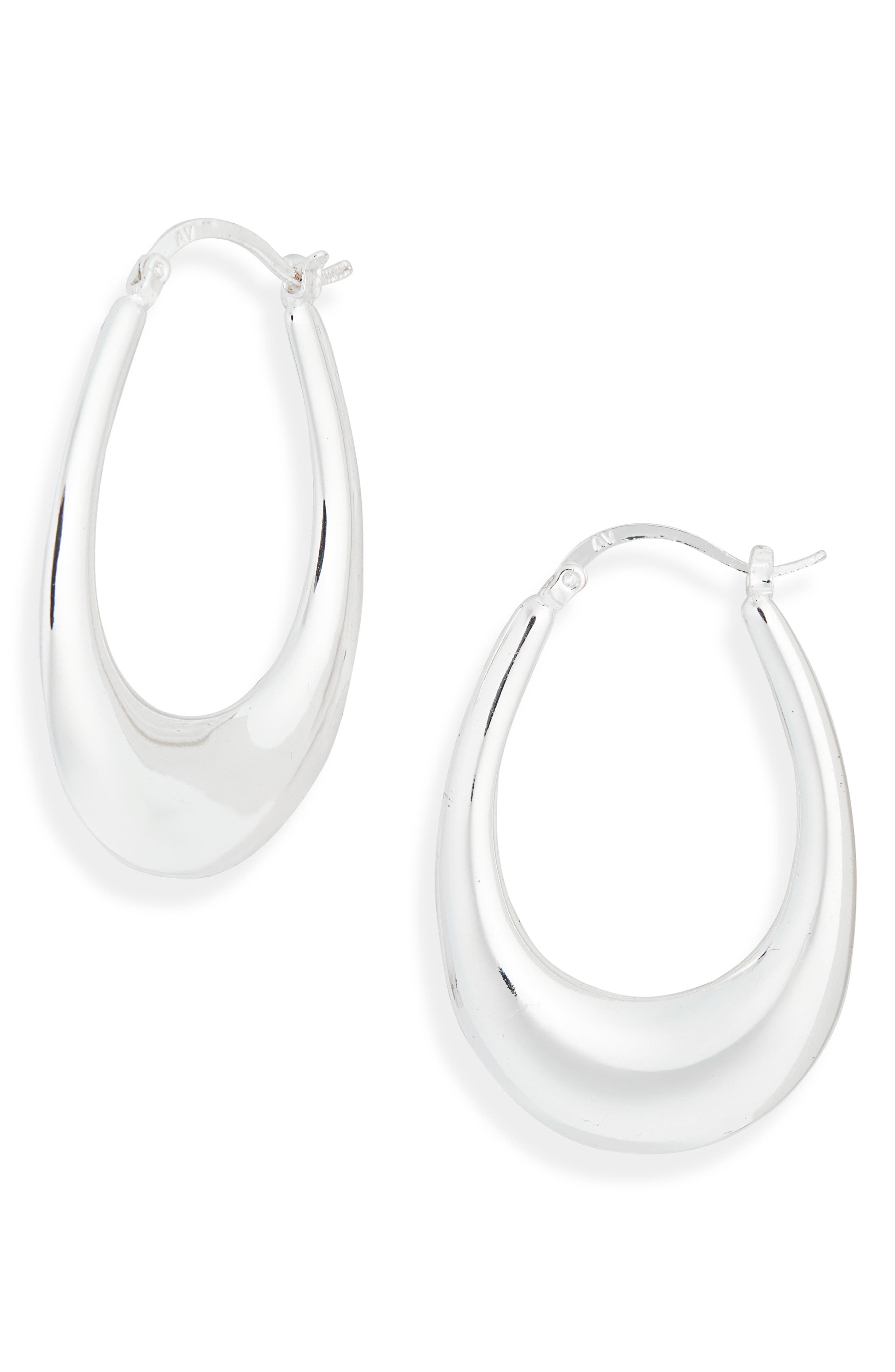 Tapered Hoop Earrings