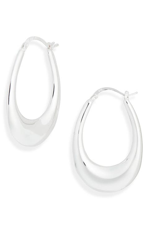 Tapered Hoop Earrings