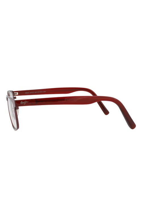 Maui Jim Core Optical 50mm Square Reading Glasses In Brown