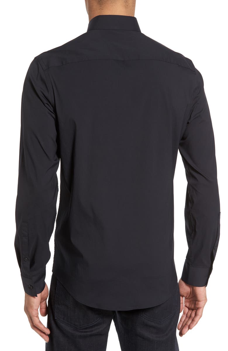 Calibrate Trim Fit Stretch Woven Sport Shirt, Alternate, color, 