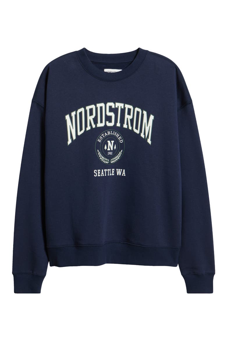 125th Graphic Fleece Sweatshirt, Alternate, color, NAVY IRIS