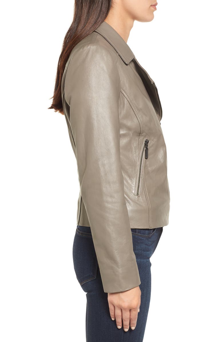 Halogen<sup>®</sup> Leather Moto Jacket, Alternate, color, 