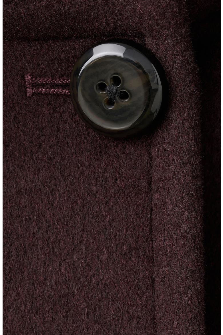 Wool Blend Crop Jacket, Alternate, color, MAROON
