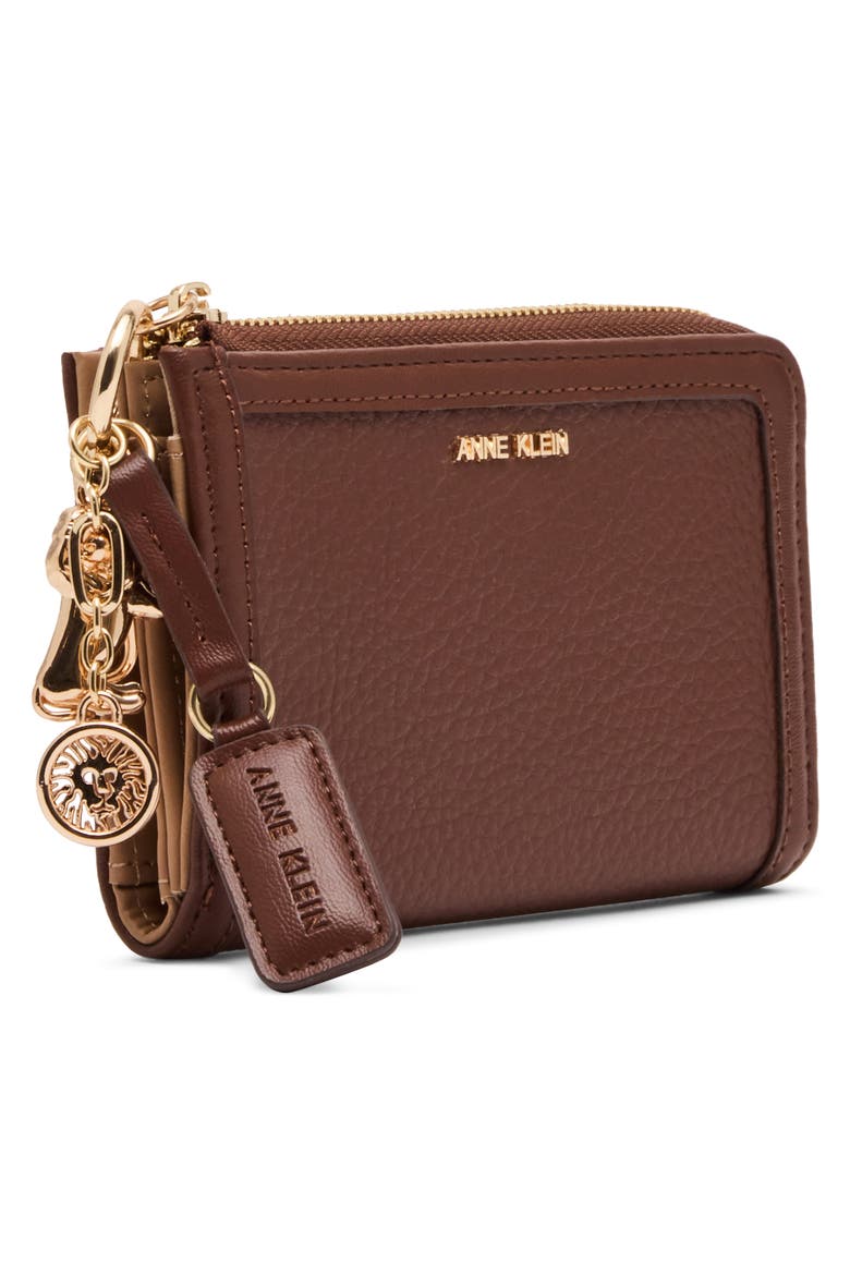 Bifold Wallet with Charms, Alternate, color, WALNUT
