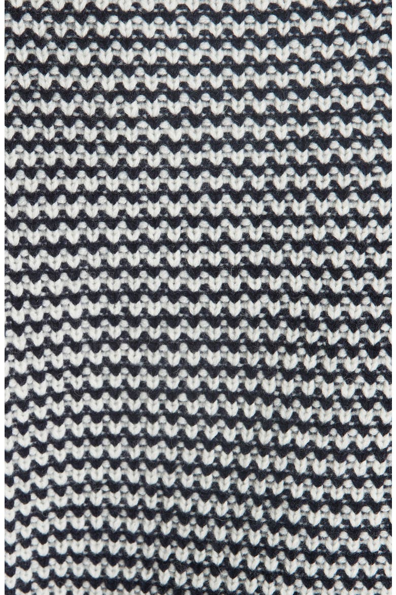 Roshin Textured Roll Neck Wool Sweater, Alternate, color, NAVY/ ECRU