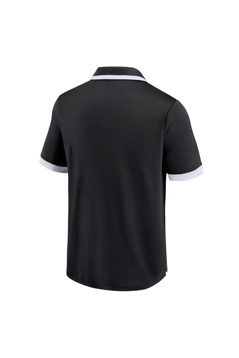 Men's Fanatics Branded Black Texas Longhorns Color Block Polo, Alternate, color, Black