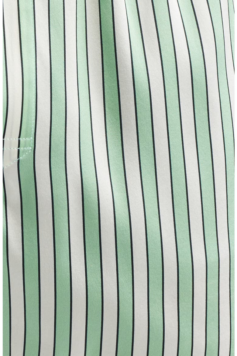 Stripe Stretch Silk Boxer Shorts, Alternate, color, LIGHT GREEN/ WHITE