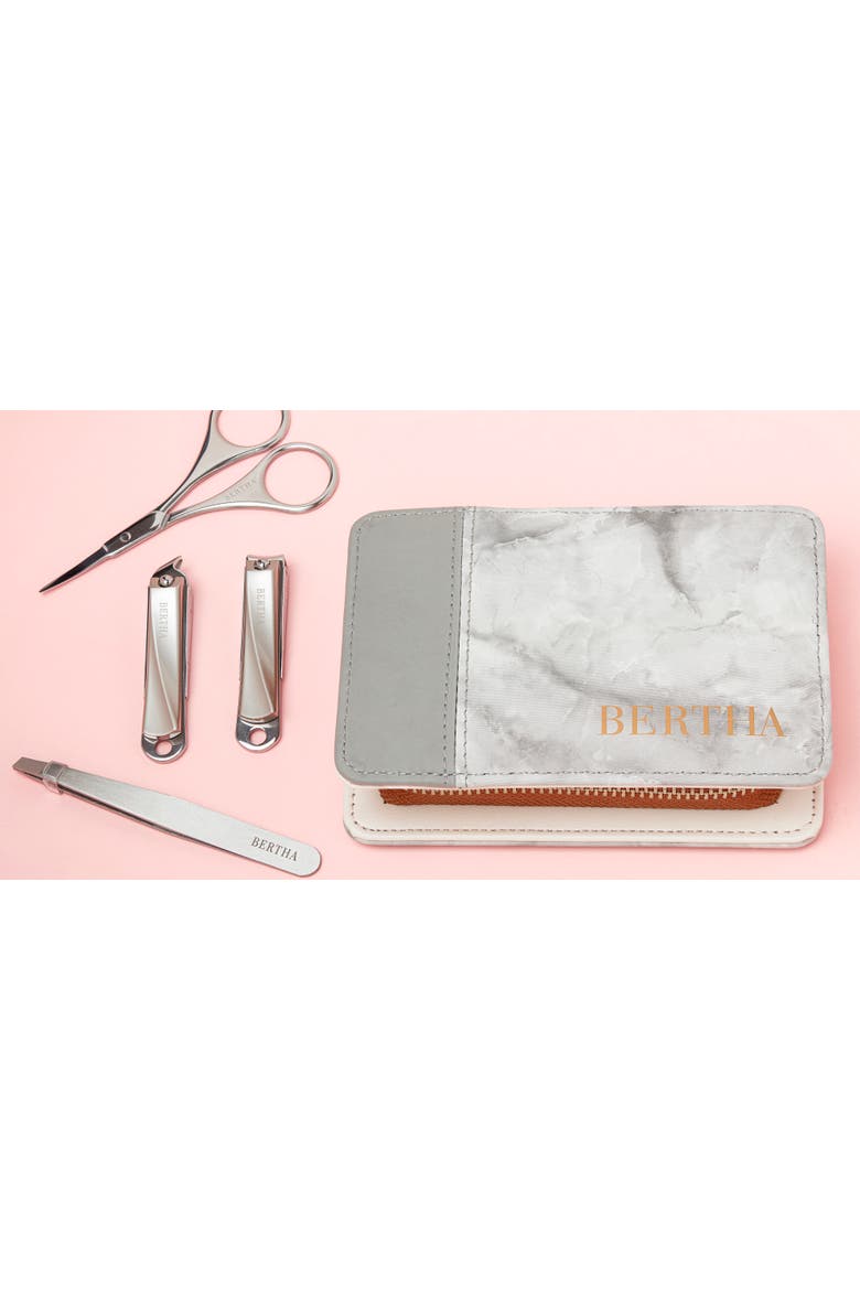 Avery 4 Piece Surgical Steel Groom Kit, Main, color, Grey