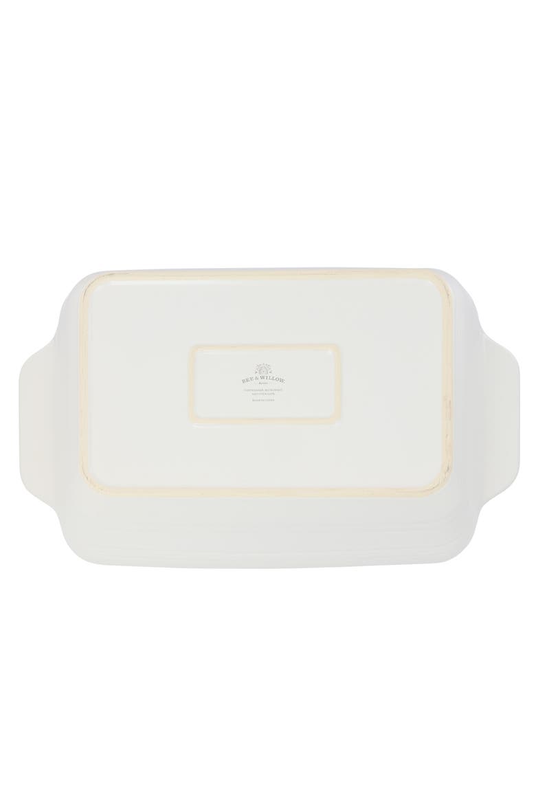 Gibson 4 Quart Rectangular Stoneware Baker, Alternate, color, White Speckle