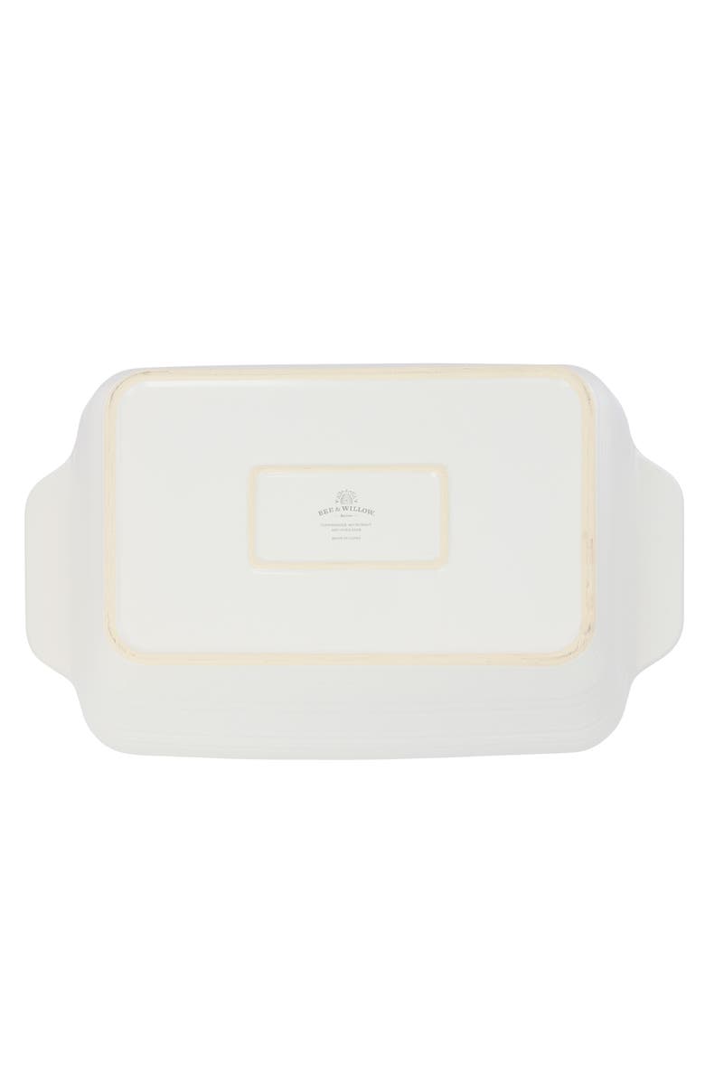 Bee And Willow Gibson 4 Quart Rectangular Stoneware Baker in White Speckle, Alternate, color, White Speckle