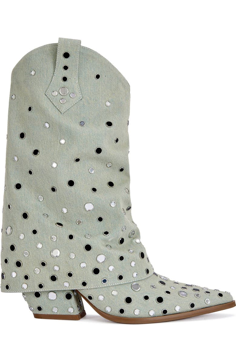 AZALEA WANG Jaimy Block Bootie, Main, color, Green